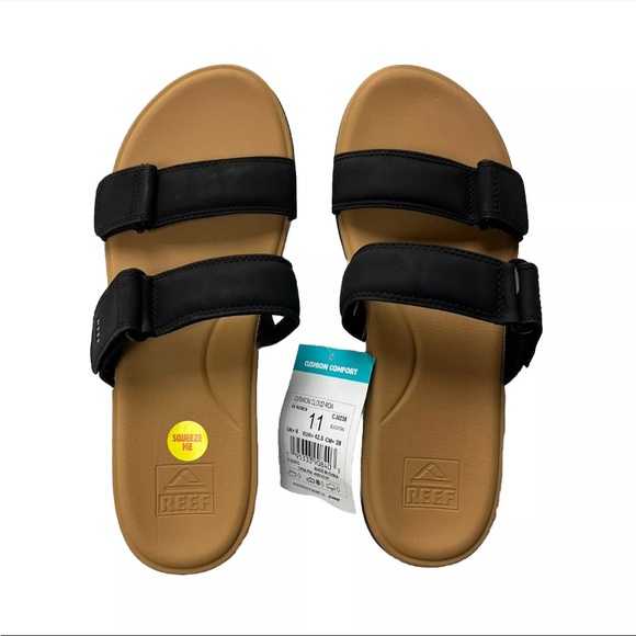 REEF CUSHION COMFORT CLOUD ROA US Womens Size 11 Black NWT - Picture 1 of 6